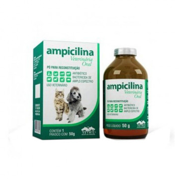 Ampicilina Veterinária Oral 50g