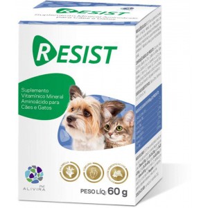 Suplemento Vitamínico Resist para Cães e Gatos - 30g/60g