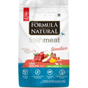 Ração Fórmula Natural Fresh Meat Sensitive Cães Adultos Portes Mini e Pequeno - 1kg/7kg