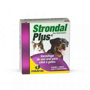 Strondal Plus  Vermífugo para Cães e Gatos 