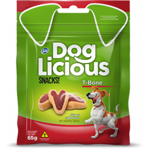 Petisco Dog Licious Snacks T-Bone - 65g