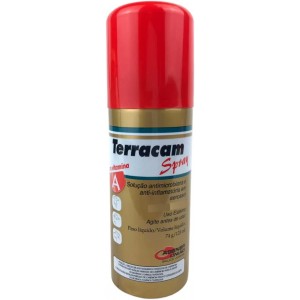 Terracam Spray Antibiótico Anti-inflamatório para Cães e Gatos 125 ml - Agener