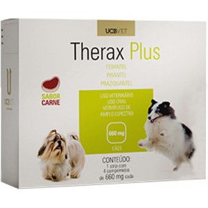Vermifugo Therax Plus para Cães 660mg