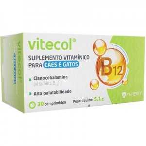 Vitecol Suplemento Vitamínico para Cães e Gatos Vitamina B12