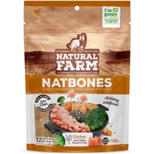 Petisco Natural Farm Natbones para Cães Sabor Frango - 340g