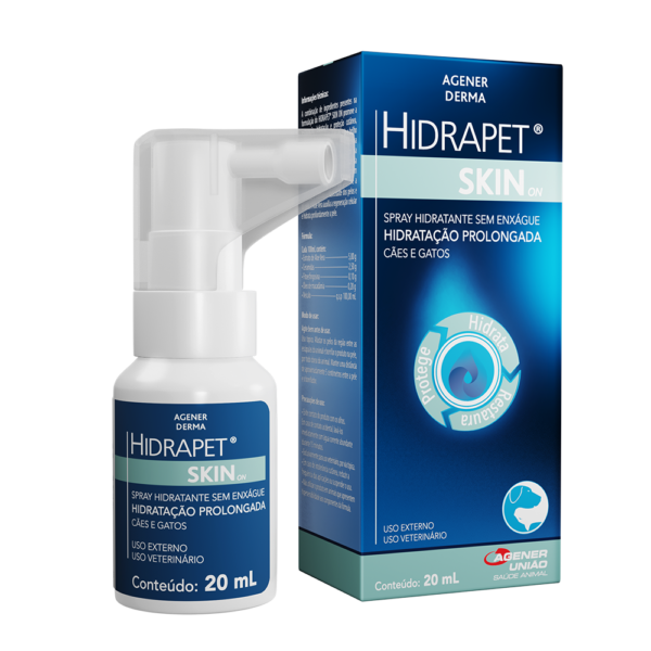 Spray Hidratante Hidrapet Skin Cães e Gatos Agener 20 ml