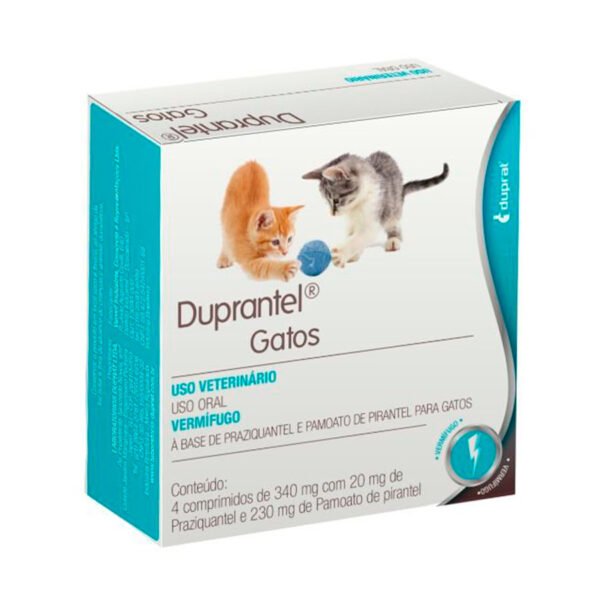 Vermífugo Duprantel para Gatos com 2 Comprimidos
