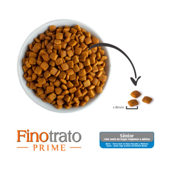 Ração Finotrato Prime para Cães Sênior de Porte Pequeno e Médio 10,1kg - Image 2