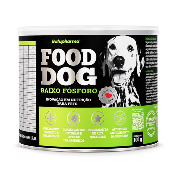 Suplemento Food Dog Botupharma Baixo Fosforo 100g