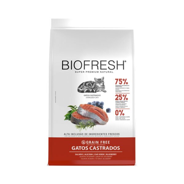 Ração Biofresh Gatos Castrados Salmão 1,5 kg
