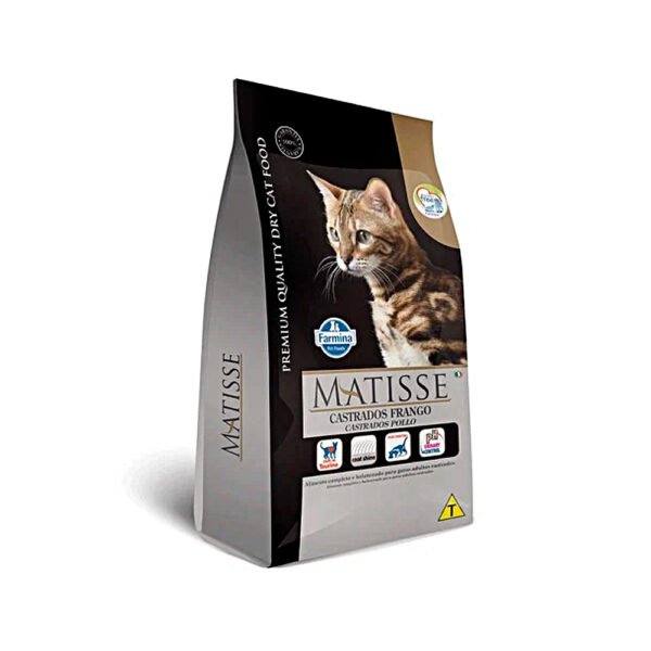 Ração Matisse para Gatos Adultos Castrados Sabor Frango 7,5kg