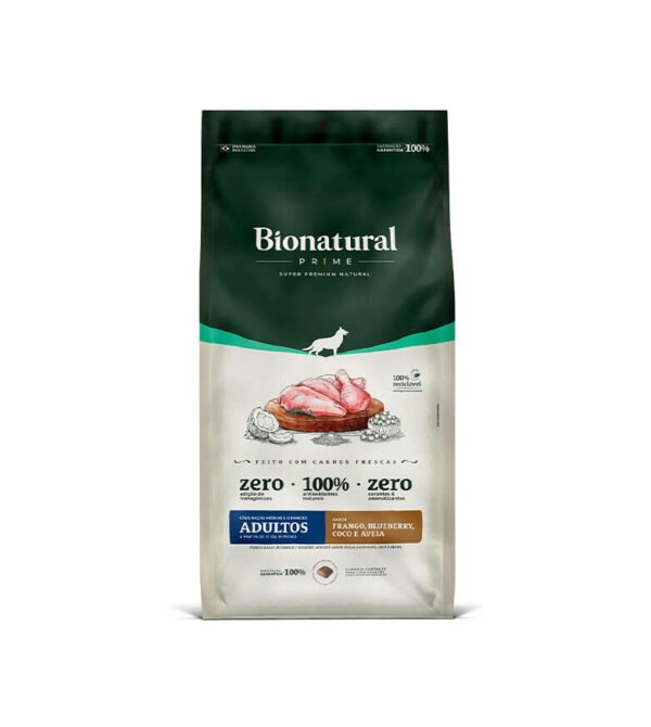 Ração Bionatural Prime para Cães Adultos de Raças Médias e Grandes Sabor Frango- 15kg