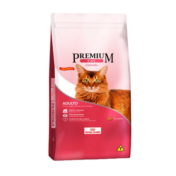 Ração Royal Canin Premium Cat para Gatos Adultos Castrados 10kg