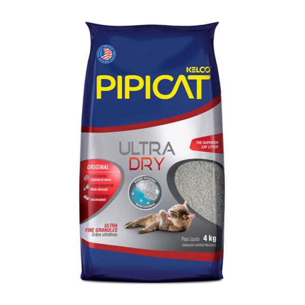 Areia Pipicat Ultra Dry para Gatos 4kg