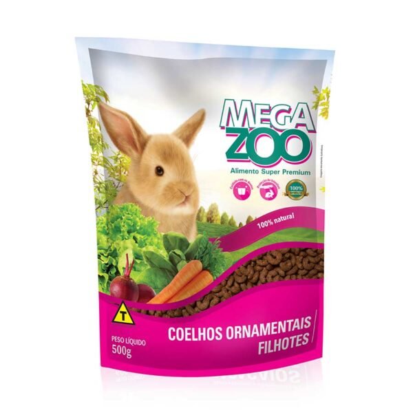 Ração Megazoo para Coelhos Ornamentais Filhotes 500g