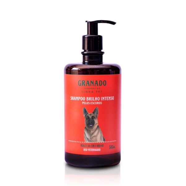 Shampoo Granado Pet Brilho Intenso Pelos Escuros 500 ml