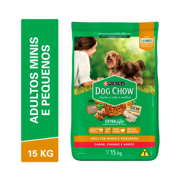 Ração Dog Chow Purina para Cães Adultos de Raças Pequenas 15kg