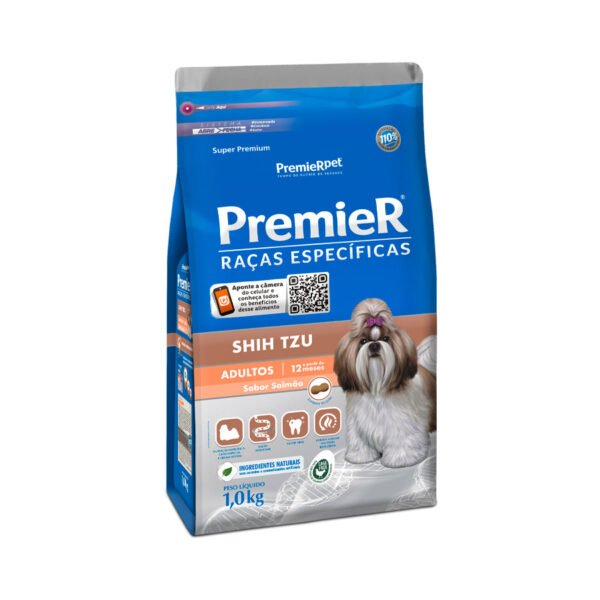 Ração Premier Raças Específicas Shih Tzu para Cães Adultos Sabor Salmão 2,5kg