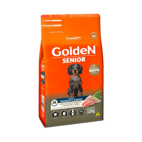 Ração Golden Fórmula para Cães Senior de Porte Pequeno - 3kg