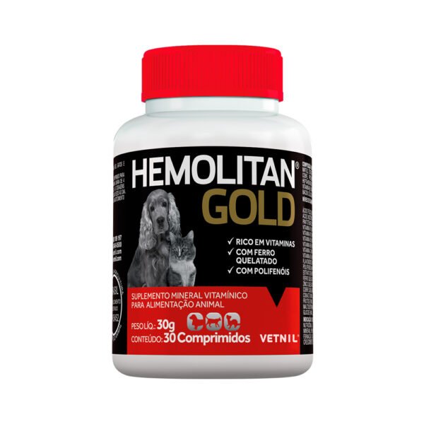 Hemolitan Gold Vetnil - 30 comprimidos