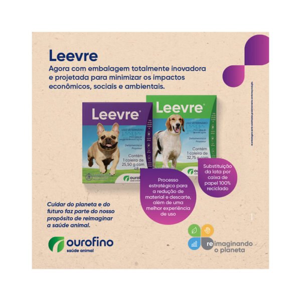 Coleira Antiparasitária Ourofino Leevre para Cães 63cm - Image 2