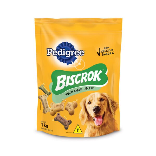 Biscoito Pedigree Biscrok Multi para Cães 1kg