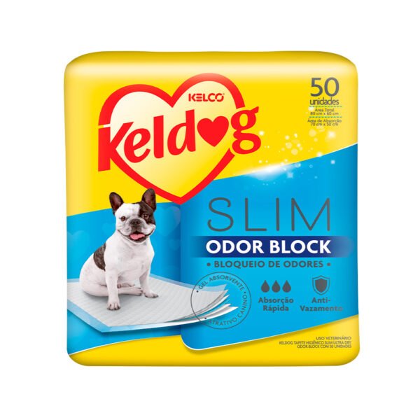 Tapete Higiênico Keldog Slim Odor Block 50 unidades