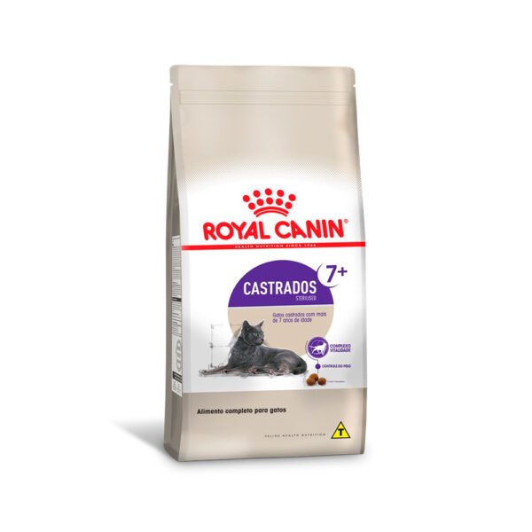 Ração Royal Canin Sterilised 7+ para Gatos Adultos Castrados - 1,5kg