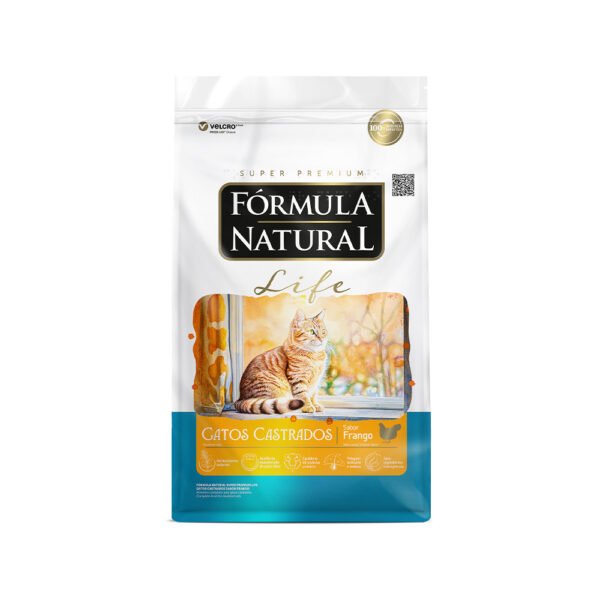 Ração Fórmula Natural Life para Gatos Adultos Castrados Sabor Frango 7KG - Image 2