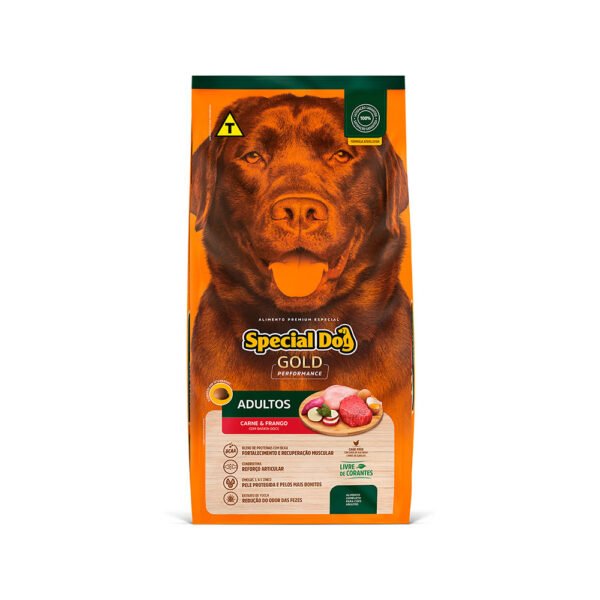 Ração Special Dog Gold Performance Frango e Carne para Cães Adultos 15kg