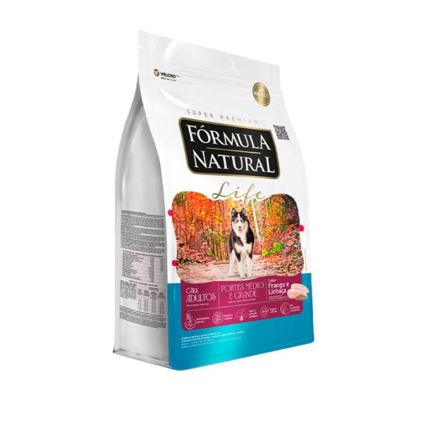 Ração Fórmula Natural Life para Cães Adultos de Raças Médias e Grandes 15kg