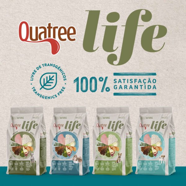 Ração Quatree Life para Cães Adultos de Porte Pequeno Sabor Frango e Arroz 10kg - Image 2
