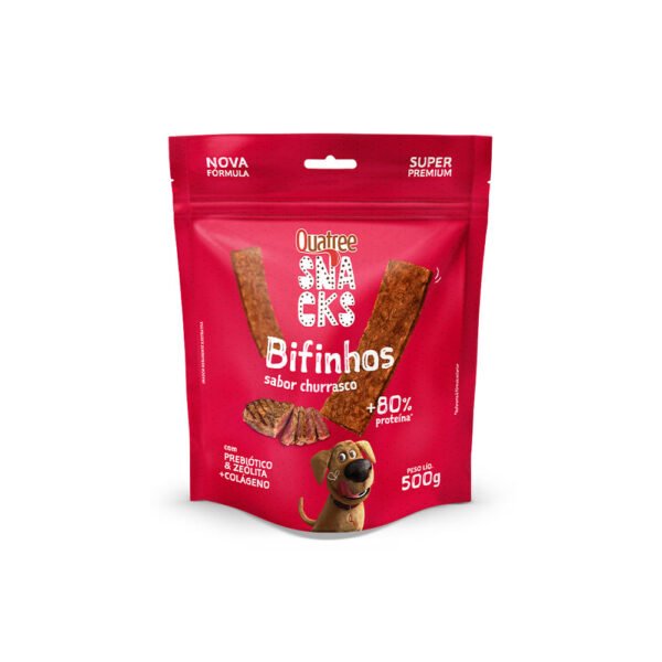Quatree Snacks Bifinho Sabor Churrasco 500g