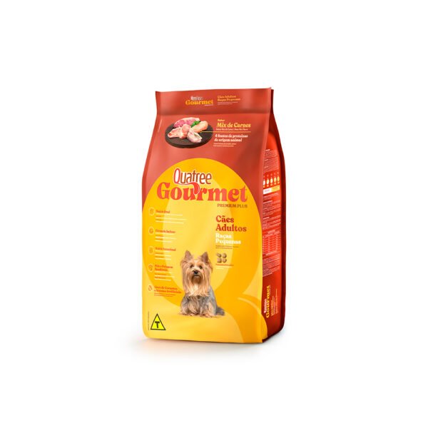 Ração Quatree Gourmet para Cães Adultos de Porte Pequeno 3kg