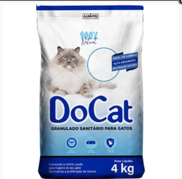 Areia Sanitária Docat pata Gatos 4kg