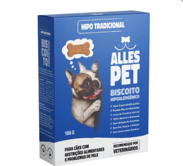 Biscoito Hipoalergênico Alles Pet Tradicional 180g