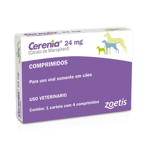 Antiemético Cerenia 24mg para Cães - 4 comprimidos