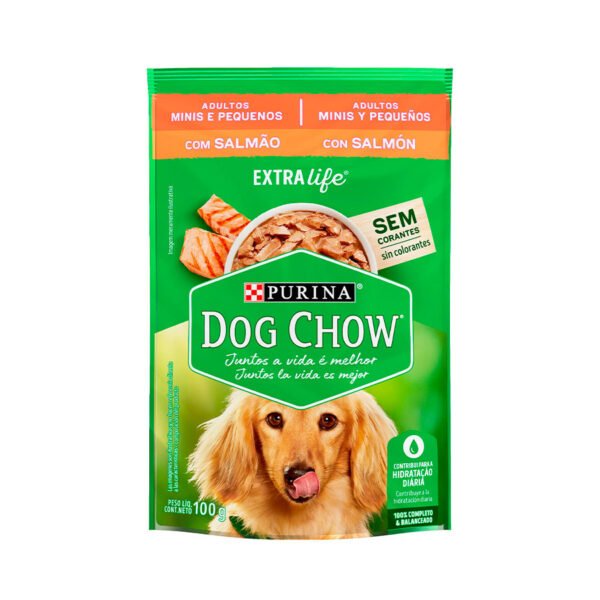 Sachê Dog Chow Sabor Salmão para Cães Adultos - 100g
