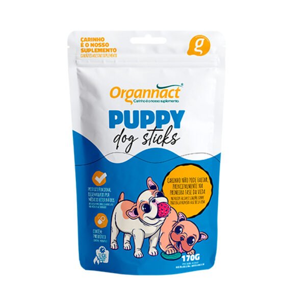 Suplemento Organnact Puppy Sticks para Cães 170g