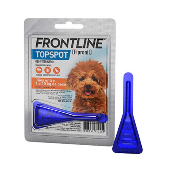 Frontline Topspot Antipulgas e Carrapatos para Cães de 1 a 10kg