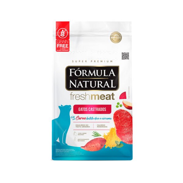 Ração Fórmula Natural Fresh Meat para Gatos Adultos Castrados Sabor Carne - 500g - Image 2