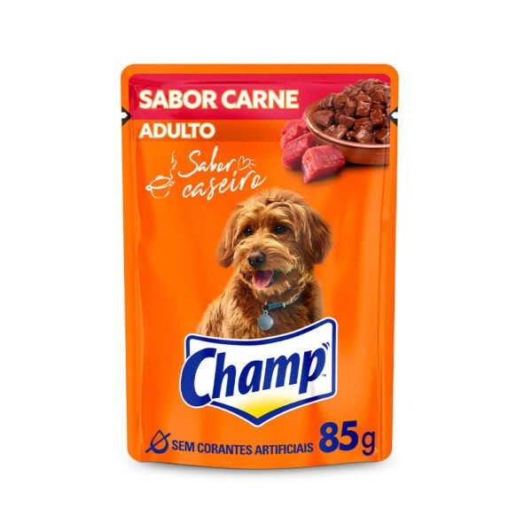 Sachê Champ para Cães Adultos Sabor Carne 85 g