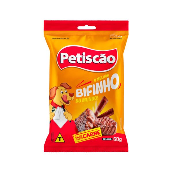 Petiscão Bifinho Palito Carne para Cães 60g