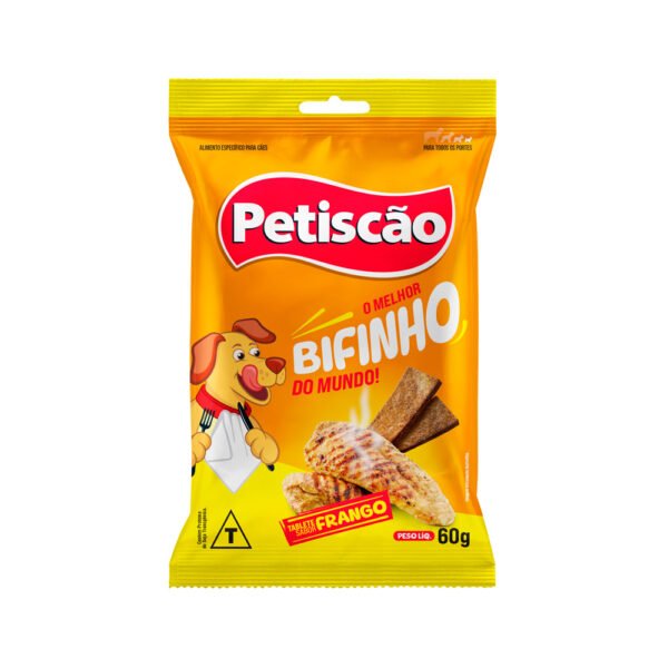 Petiscão Bifinho Frango para Cães 60g
