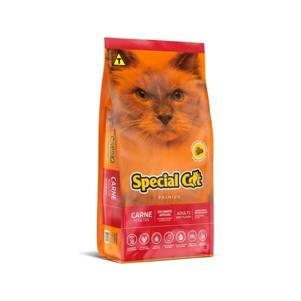 Ração Special Cat Premium Carne para Gatos Adultos 10kg