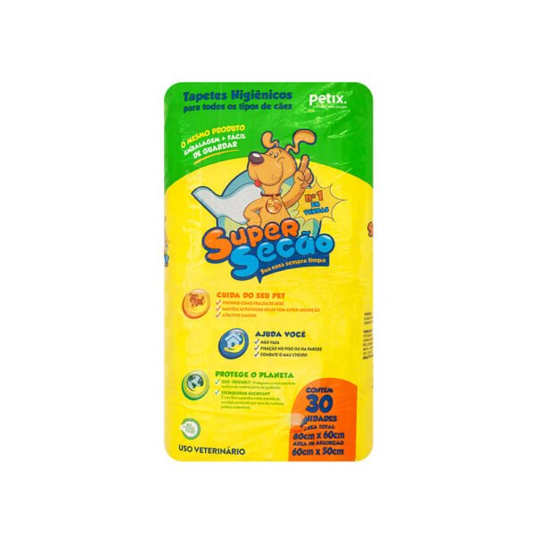 Tapete Higiênico Super Secão 80x60cm - 30 unidades