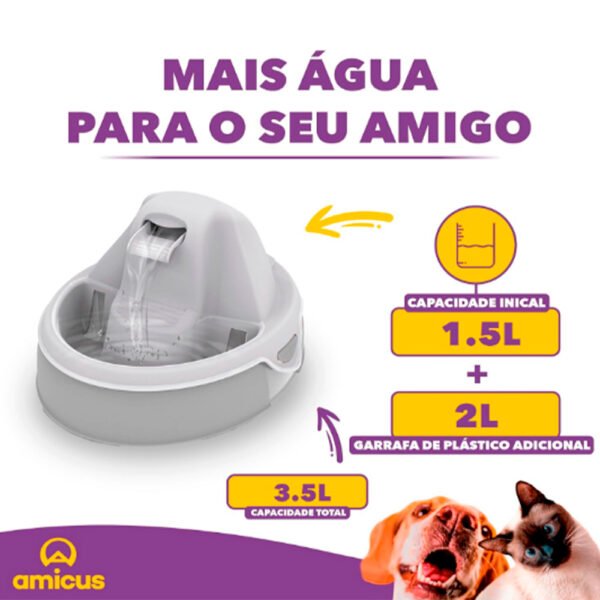 Fonte Aqua Flow Amicus para Cães e Gatos - Image 2