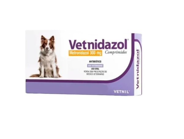 Vetnidazol 300mg para Cães - 10 comprimido