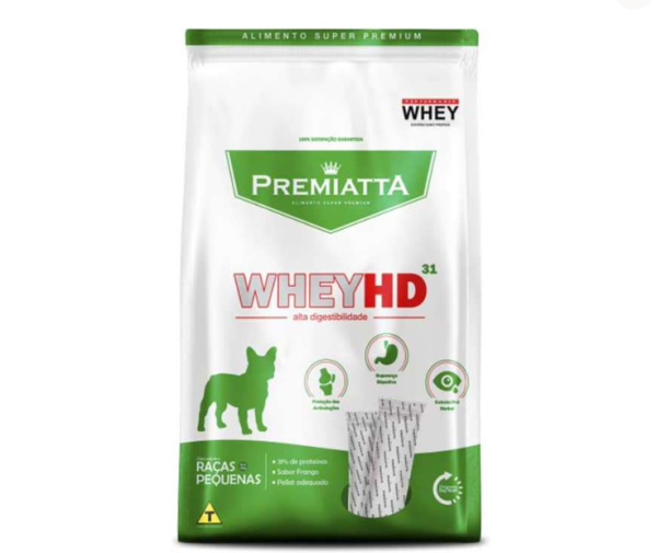 Ração Premiatta Whey HD Alta Digestibilidade para Cães de Raças Pequenas 6kg