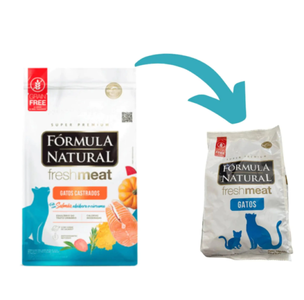 Ração Fórmula Natural Fresh Meat para Gatos Adultos Castrados Sabor Salmão - 500g - Image 2